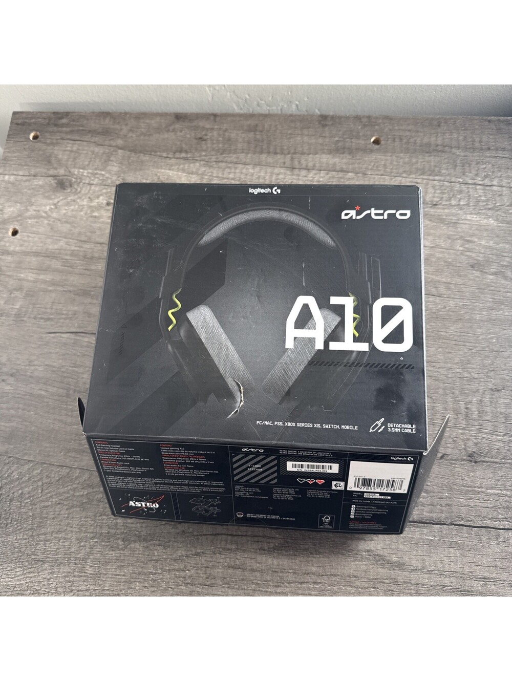 Astro A10 Gen 2 Wired Over-Ear Gaming Headset - Black